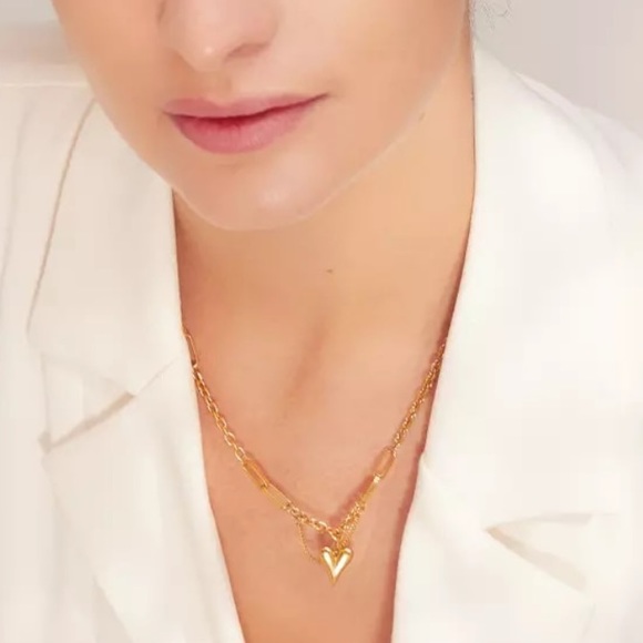 💛Gold plated heart romantic necklace - Picture 6 of 6